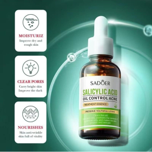 Buy Sadoer Salicylic Acid Oil Control Acne Treatment Essence 30ml at best price online in Bangladesh from Shob-Rokom.Com