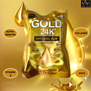 Buy Vivi Skin Care Gold 24k Whitening Soap 80g at best price online in Bangladesh from Shob-Rokom.Com